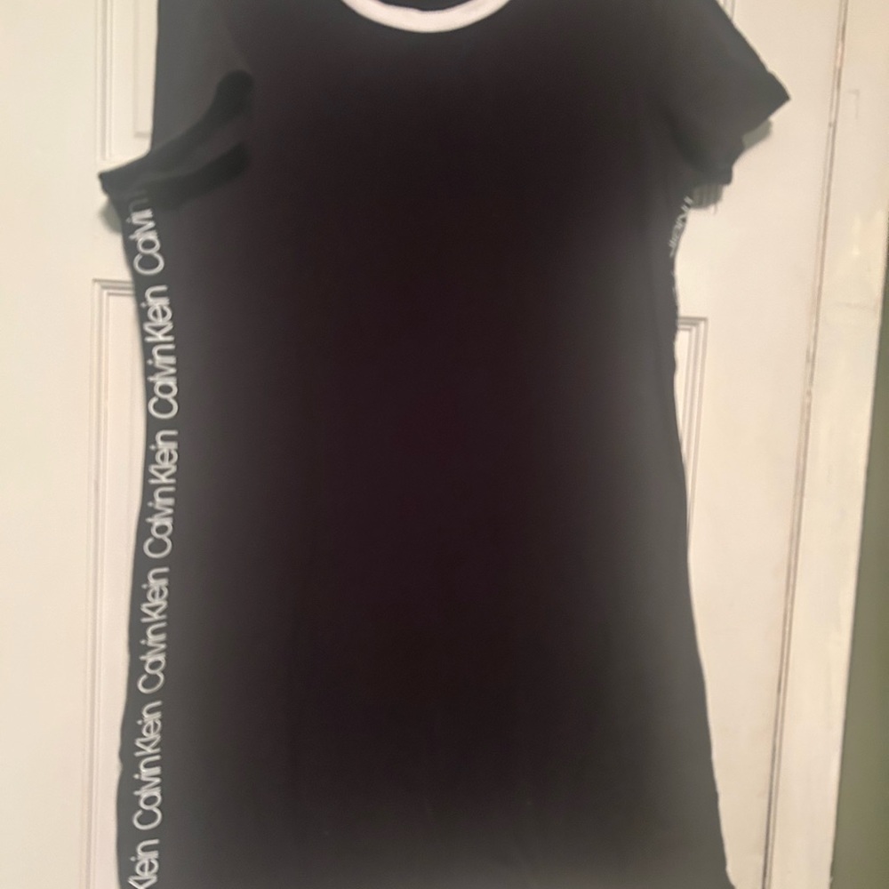 Calvin Klein Black T-Shirt Dress